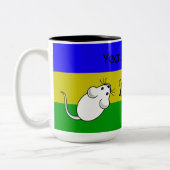 2020年のマウスの文字 ツートーンマグカップ (左)