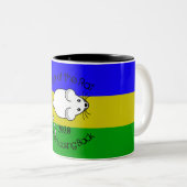 2020年のマウスの文字 ツートーンマグカップ (正面右)