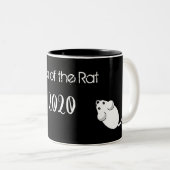 2020年のマウスの文字 ツートーンマグカップ (正面右)