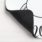 2020年のマウスの文字 マウスパッド (コーナー)