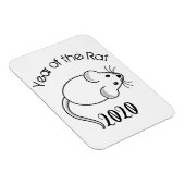 2020年のマウスの文字 マグネット (右側)