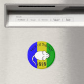 2020年のマウスの文字 マグネット (インサイチュ (食洗機))