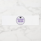 2020年のライトの卒業クラス（紫） ペットボトルラベル (シングルラベル)