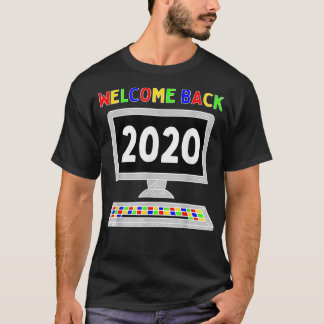 2020年の仮想学マシンの初日へようこそ Tシャツ