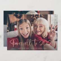 2020年の別れ| 2021年新年おめでとう2枚の写真