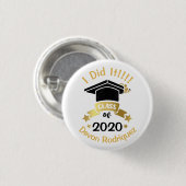 2020年の卒業クラスを変えた 缶バッジ (正面&裏面)