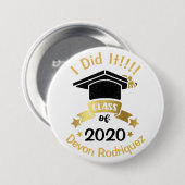 2020年の卒業クラスを変えた 缶バッジ (正面&裏面)