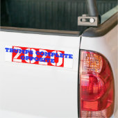 2020年の反対に完全な切札 バンパーステッカー (トラック上)