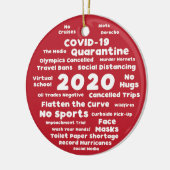 2020年の善悪 セラミックオーナメント (左)