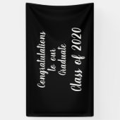 2020年の大学院おめでとうございます 横断幕 (縦)