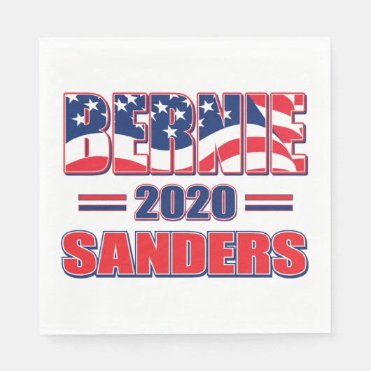 2020年の大統領のためのバーニー・サンダース スタンダードランチョンナプキン (正面)