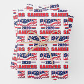 2020年の大統領のためのバーニー・サンダース ラッピングペーパーシート (インサイチュ)