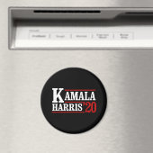 2020年の大統領向けKamala Harris – ホワイト – マグネット (インサイチュ (食洗機))