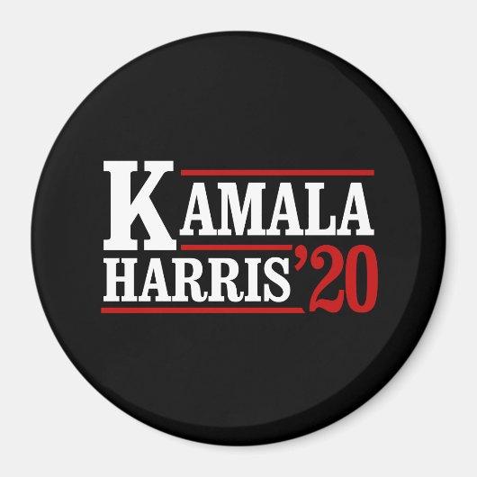 2020年の大統領向けKamala Harris – ホワイト – マグネット (正面)