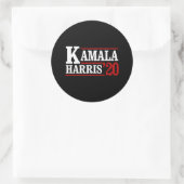 2020年の大統領向けKamala Harris – ホワイト –  ラウンドシール (バッグ)