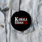 2020年の大統領向けKamala Harris – ホワイト –  缶バッジ (インサイチュ)