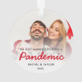 2020年の得大流行結婚した写真の中で オーナメント (裏面)