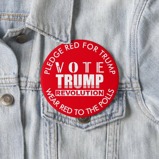 2020年の投票選挙にトランプ衣服の赤を投票 缶バッジ (インサイチュ)