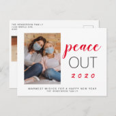 2020年の新年の平和の写真 シーズンポストカード (正面/裏面)