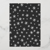 2020年の新年の平和スクリプト3枚の写真 箔シーズンカード (裏面)