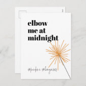 2020年の新年の社交的なユーモアおもしろいの克服 シーズンポストカード (正面/裏面)