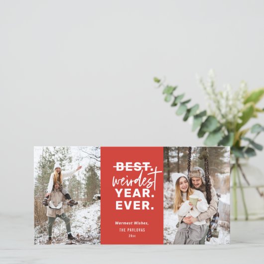 2020年の最も変わった年のユーモア シーズンカード (スタンド正面)