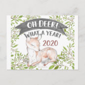 2020年の木の国のクおもしろいリスマス ポストカード (正面)