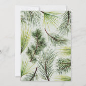 2020年の松のモダン葉クリスマスに平和 シーズンカード (裏面)