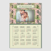 2020年の植物暦の個人用磁石 (正面)