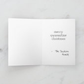 2020年の検疫クリスマスの必需品を折りおもしろい畳み シーズンカード (内部)