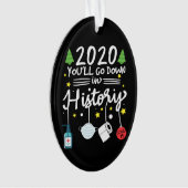 2020年の歴史 |トイレ紙とマスク オーナメント (正面)