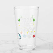 2020年の歴史 |トイレ紙とマスク タンブラーグラス (正面)