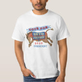 2020年の民主党のドンキー大統領のBeto O'Rourke Tシャツ (正面)