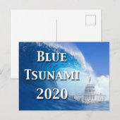 2020年の水津波選挙 ポストカード (正面/裏面)