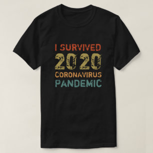 2020年の生き延びコロナウイルス大流行 Tシャツ