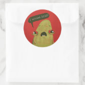 2020年の生き延びステッカーGregg by Laura Irrggang red ラウンドシール (バッグ)