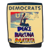 2020年の米国の平和民主党議員 バックパック (正面)