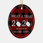 2020年の紙転が赤格子写真 セラミックオーナメント (右)
