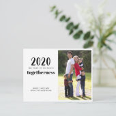 2020年の聖降誕祭メリー·クリスマス写真 シーズンポストカード (スタンド正面)