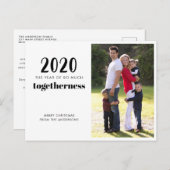 2020年の聖降誕祭メリー·クリスマス写真 シーズンポストカード (正面/裏面)