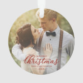 2020年の赤字脚本の初めてのクリスマス オーナメント (裏面)