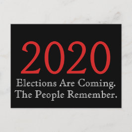 2020年の選挙は来国民の記憶に残る ポストカード