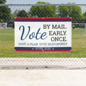 2020年の選挙を経て早期に郵送で投票する 横断幕 (インサイチュ)