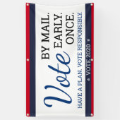 2020年の選挙を経て早期に郵送で投票する 横断幕 (縦)