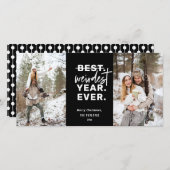 2020年の風変わりな年ユーモア・ブラック シーズンカード (正面/裏面)