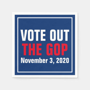 2020年のGOP選挙の赤白青 スタンダードカクテルナプキン