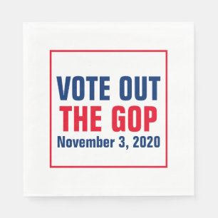 2020年のGOP選挙の赤白青 スタンダードランチョンナプキン