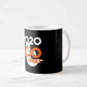 2020年はお化けシートの幽霊ハロウィン コーヒーマグカップ (正面右)