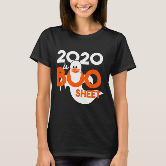 2020年はお化けシート幽霊ハロウィン Tシャツ (正面)