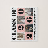 2020年はっきりしたタイポグラフィクラスの写真コラージュ赤面 ジグソーパズル (縦)